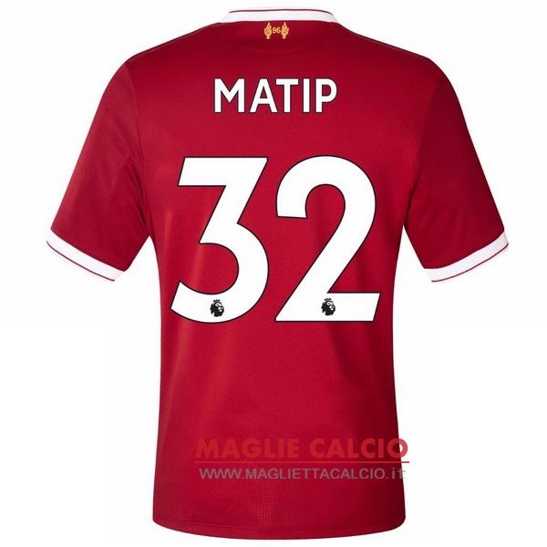 nuova maglietta liverpool 2017-2018 matip 32 prima